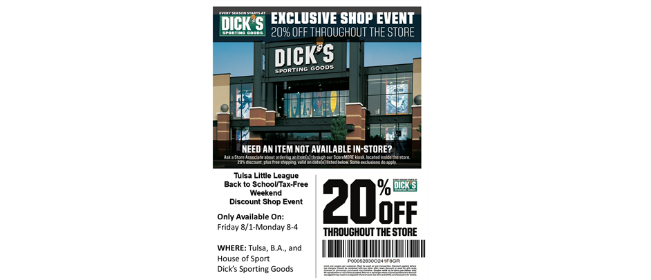 Dick's World Of Sports Coupon